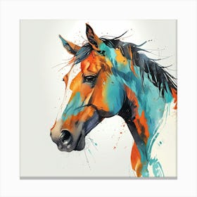 Colorful Horse Canvas Print