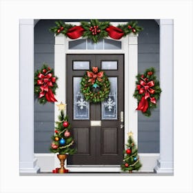 Christmas Door 7 Canvas Print