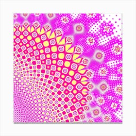 Abstract Psychedelic Art Digital Arts Fractals Futuristic Pink Canvas Print