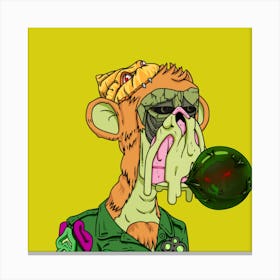 Zombie Monkey Canvas Print
