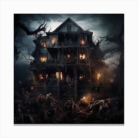 Zombie House Canvas Print