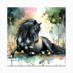 Creative Horse Beauty Illustration Nr 249 Canvas Print