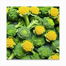 Close Up Of Broccoli 12 Canvas Print