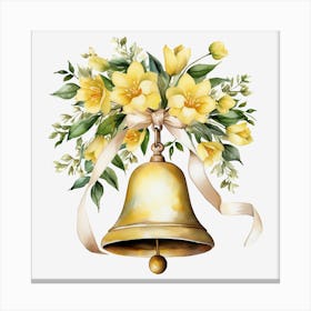 Bell With Flowers 7 Canvas Print