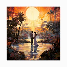 Garden Of Embrace Canvas Print