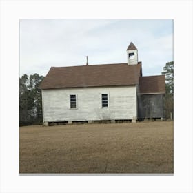 Old White Church Canvas Print