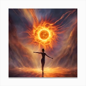 Solar Flare Dance 2 Canvas Print
