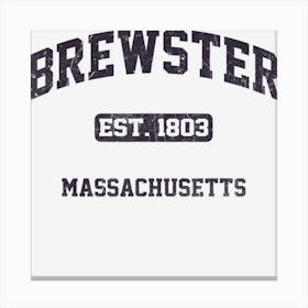 Brewster Massachusetts Ma Vintage State Athletic Style Canvas Print