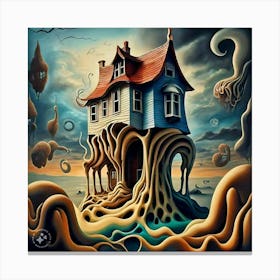 House On A Tree Canvas Print