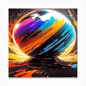 Splatter Ball Canvas Print