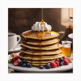 Stack Of Pancakes Canvas Print