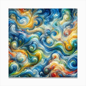 Abstract Abstract Painting 2 Canvas Print