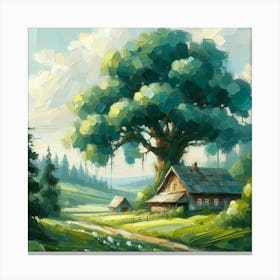 House In The Countryside 4 Canvas Print