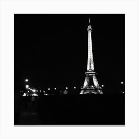 Eiffel Tower At Night Canvas Print