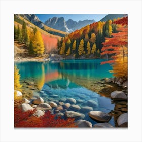 Autumn Lake 6 Canvas Print