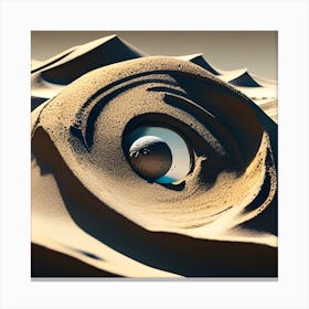 Eye Of The Sand Canvas Print
