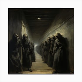 Dark Corridor Canvas Print
