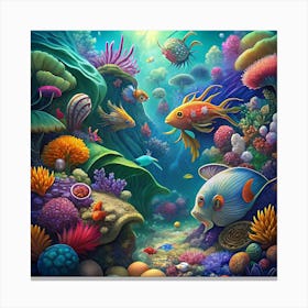 Underwater World Canvas Print