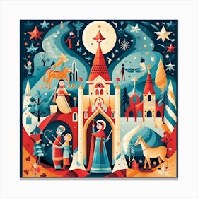 Christmas Illustration Canvas Print