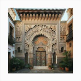 Doorway Of A Mosque40 Canvas Print