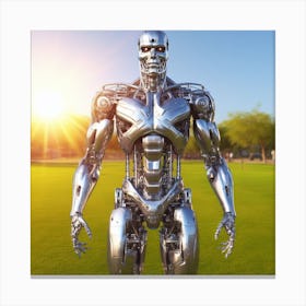 Robot Stock Videos & Royalty-Free Footage Canvas Print