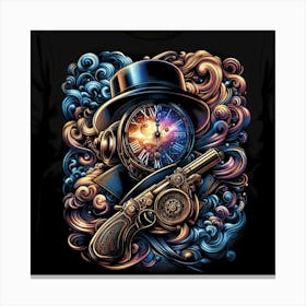 Steampunk Clock Canvas Print