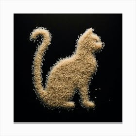 Cat In The Sand Canvas Print