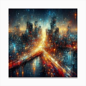 Futuristic Cityscape 11 Canvas Print