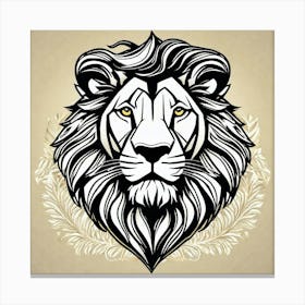 Lion Head 35 Canvas Print