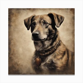 Dog Portrait 1 Canvas Print
