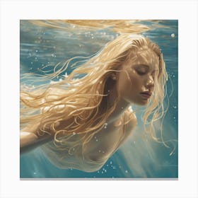 Into The Water (Blonde) Art Print (3) Canvas Print