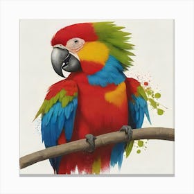 Colorful Parrot 2 Canvas Print