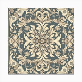 Damask style 2 Canvas Print