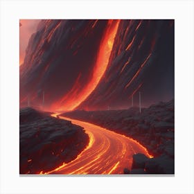 Lava Road Canvas Print