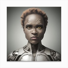 Cyborg Woman Canvas Print