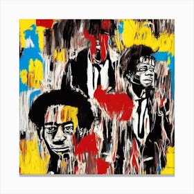 Pulp Fiction Poster By Basquiat Style Canvas Print
