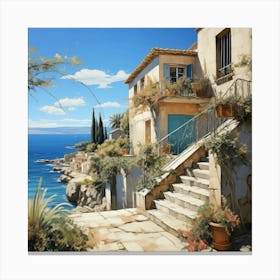 Aegean Coast Canvas Print