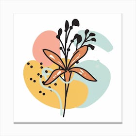 Flower Illustration Canvas Print