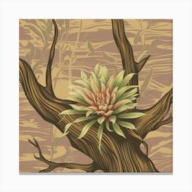 Plant In A Tree Canvas Print