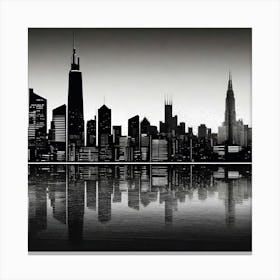 Chicago Skyline 8 Canvas Print