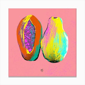 Food Papaya Canvas Print