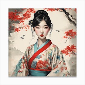 Asian Girl 6 Canvas Print