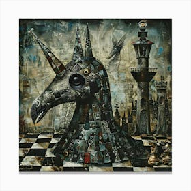 Checkmate in the Mechanical Kingdom Canvas Print