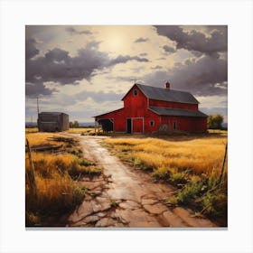 Red Barn Canvas Print