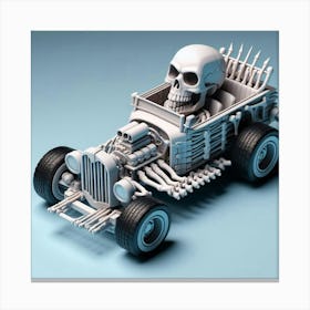 Skeleton Car 6 Canvas Print