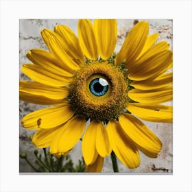 Eye Of The Sunflower Canvas Print