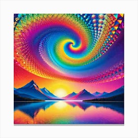 Psychedelic Spiral Painting 1 Canvas Print