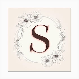 Letter S Canvas Print