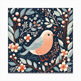 Christmas Bird 6 Canvas Print