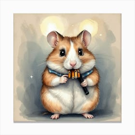 Hamster Music Canvas Print